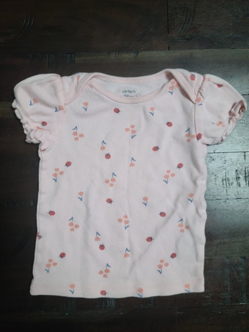 ☀️ 10 for $10 Carters LadyBug Pajama Top